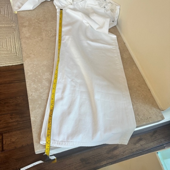 J Crew High Rise Super Wide Leg Jean in White Denim Womens Size 31 NEW - Picture 9 of 12